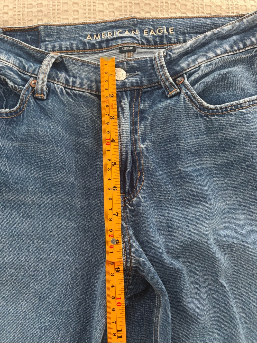 American Eagle Low-Rise Baggy Ultra Wide-Leg Jeans 0 - Picture 8 of 10